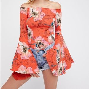 NWOT Free People Birds of Paradise Top